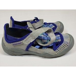 M.A.P. Little Girls Niagara Gray Blue Outdoor Sport Sandal Size 11